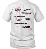 JVKE x Enhypen Names Sandstone T-Shirt