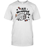 Kasthedilla Wearing All Wrapped Up Halloween Shirt