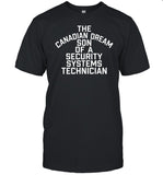 Kevin Owens Wearing The Canadian Dream Son Of A Security Systems Technician T Shirt