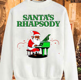 Black Santa On The Keys Unisex Sweatshirt