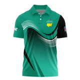 Golf Pattern Cup White Mix Green Masters Tournament Parsons Xtreme Golf Polo Shirt Style Classic Pol