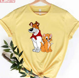 90s Cartoon Oliver & Company Oliver And Dodger Unisex T-Shirt