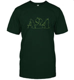 Civil War Embroidered Crewneck Green T-Shirt