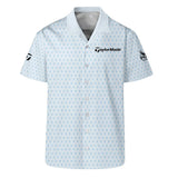 2024 PGA Championship Taylor Made Golf Hawaiian Shirt Light Blue Pastel Golf Cup Pattern All Over Pr