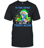 In This Family No One Fights Alone Gnome Irish Patrick’s Day shirt