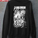 Black White Judge Dredd Artwork Unisex T-shirt