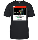 Adam Ellis Wearing Dear David Horror Mystery & Thriller Tomatometer Shirt