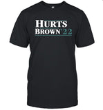 Hurts Brown 22 Jalen Hurts AJ Brown Shirt Limited
