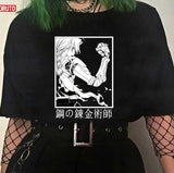Black White Fullmetal Alchemist Artwork Unisex T-Shirt Unisex T-Shirt
