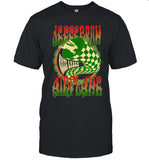 Jefferson Airplane White Rabbit Crewneck Black T-Shirt