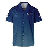 2024 PGA Championship Valhalla Golf Sport Taylor Made Hawaiian Shirt Star Blue Gradient Straight Pattern Oversized Hawaiian Shirt