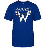 Limited Weezer Holiday Lights Blue T Shirt 2024