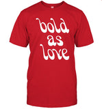 Jimi Hendrix Bold As Love Red T-Shirt Limited Edition