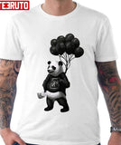 Black Panda Wearing NF Hoodie Lost Black Balloons Unisex T-Shirt