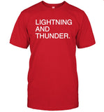 Lightning And Thunder Red Shirt