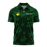 Hawaiian Tribal Elements And Hibiscus Flowers Patchwork Golf Masters Tournament Taylor Made Polo Shirt Style Classic Polo Shirt For Men