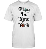 Jason Sudeikis Wearing Play In New York Shirt