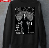 Black Morticia Addams Dark Valentine Unisex T-Shirt