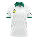 Golf Pattern Masters Tournament Taylor Made Polo Shirt White And Green Color Golf Sports All Over Print Polo Shirt For Men