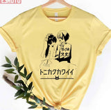 Black N White Tonikaku Kawaii Fly Me To The Moon Couple Unisex T-Shirt