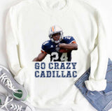 #24 Go Crazy Cadillac Auburn Tigers Unisex Hoodie