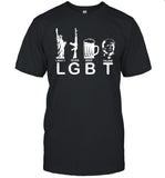 LilNasX Wearing LGBT Liberty Guns Beer Pro Donald Trump T-Shirt