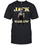 Lil Nas X wearing a shirt of Jack Harlow wearing a shirt of Lil Nas X limited edition