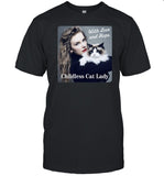 Limited Amanda Santa Wearing Taylor With Love And Hope Childless Cat Lady Shirt