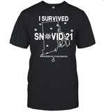 I Survived Snovid 2021 Rhode Island Strong Map shirt