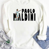 Black Logo Paolo Maldini Football Unisex Hoodie
