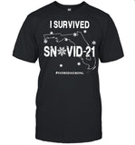 I Survived Snovid 2021 Florida Strong Map shirt