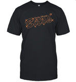 Girls Aloud Nicola Slogan Black T Shirt