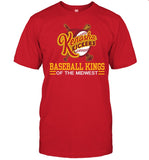 Kenosha Kickers Slogan Baseball Kings Of The Midwest Tee
