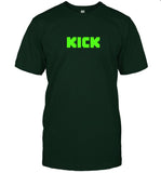 Kick Green Logo Black T Shirt