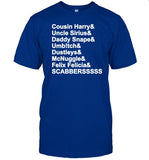 Kierra Lewis Cousin Harry & Uncle Sirius & Daddy Snape Shirt