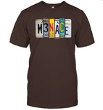 Limited Kanel Joseph Menace License Plate T-Shirt
