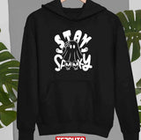 Black N White Funny Halloween Stay Spooky Unisex Sweatshirt