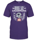 Kansas State Wildcats 2022 Big 12 Football Conference Champions T-Shirt