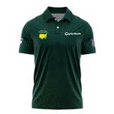 Golf Sport Masters Tournament Taylor Made Polo Shirt Sports Dinamond Shape Dark Green Polo Shirt For Men