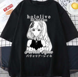 Black N White Artwork Pavolia Reine Hololive Indonesia Unisex T-shirt