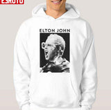 Black White Elton John Photo Unisex T-Shirt