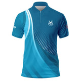 Golf Love Sport Color Blue 2024 PGA Championship Valhalla Ping Zipper Polo Shirt Style Classic Zippe