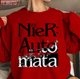 Black N White Nier Automata Design Unisex Sweatshirt