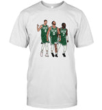 Kristaps Porzingis, Jayson Tatum & Jaylen Brown Big 3 Boston T-Shirt