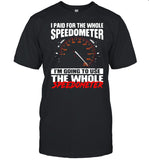 I paid for the whole speedometer Im going to use the whole shirt