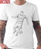 Black Outline Design Olivier Giroud Unisex Hoodie