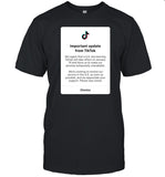 Dj Moore Important Update From Tiktok Shirt