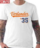 #35 Verlander Justin Verlander Script Vintage Unisex Hoodie