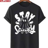 Black N White Funny Halloween Stay Spooky Unisex Sweatshirt