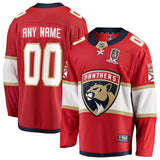 florida panthers 2025 stanley cup champions breakaway custom jersey - red